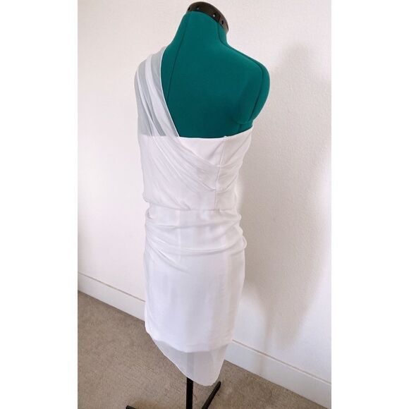 Cushnie 100% silk draped overlay Mini dress size US2 - Picture 15 of 16